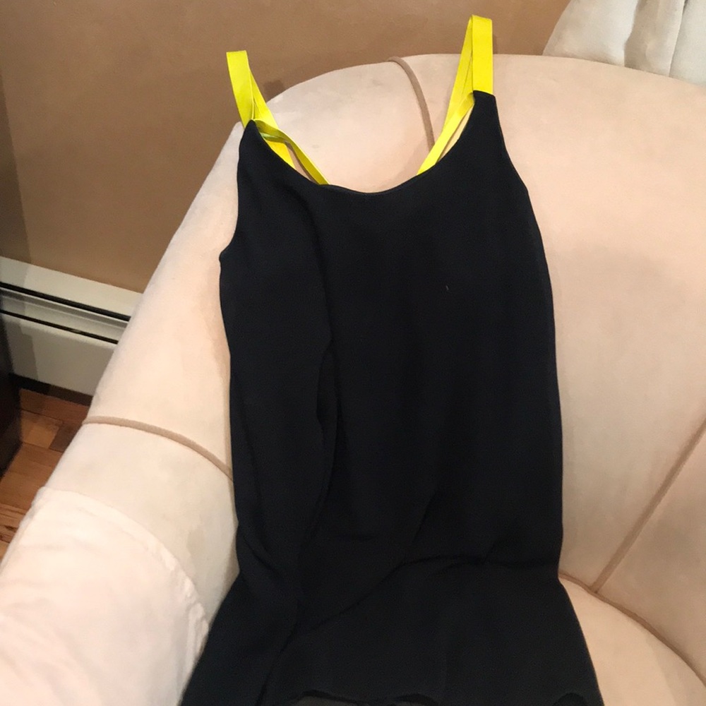 Tobi Black with neon yellow strap dress